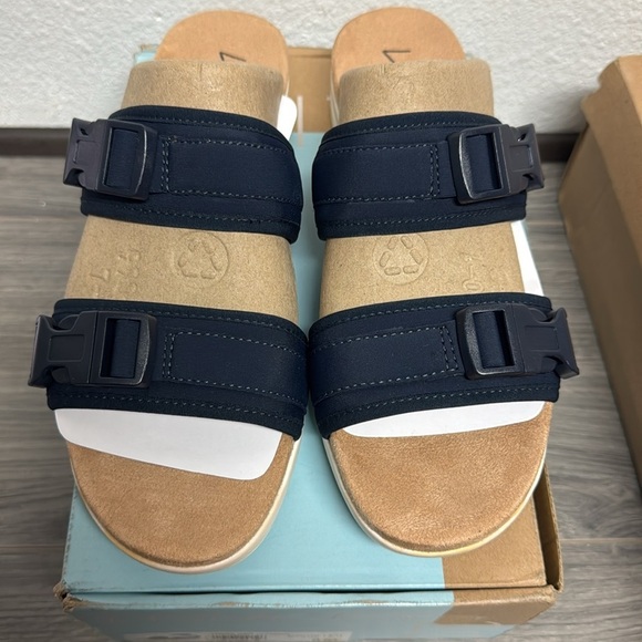LifeStride Power Slide Sandal In Navy - Picture 2 of 6